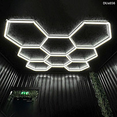 Модулно осветление тип Пчелна пита – 8 x шестоъгълни светлини за детайли и декор – DUa656 - Sellzone.bg Модулно осветление тип Пчелна пита – 8 x шестоъгълни светлини за детайли и декор – DUa656